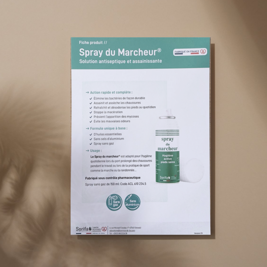 10 volantini Walker's Spray - Scheda prodotto My Podologie 