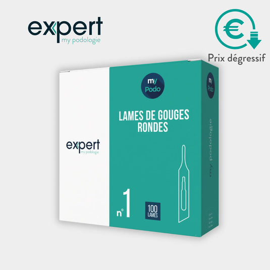 100 lame per sgorbia sterili - rotonde - Expert di My Podologie Expert 