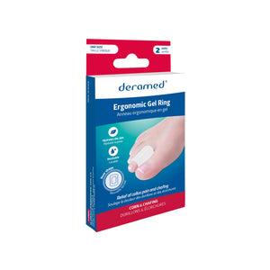 2 Anelli ergonomici di protezione della punta in gel - taglia unica - Deramed® Fresco Podologia 