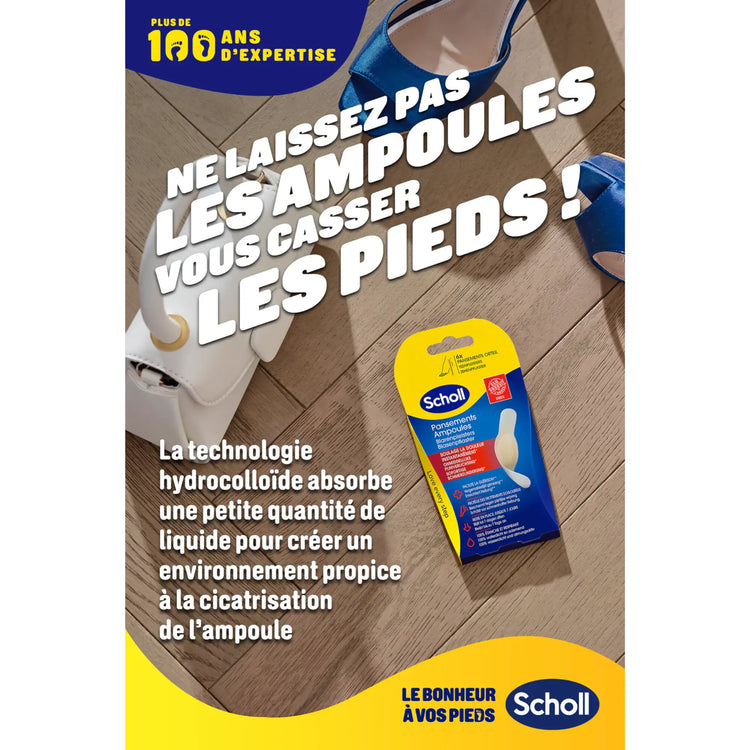 6 Pansements Hydrocolloïdes Orteils - Scholl Scholl 