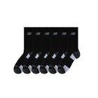 6 paires de chaussettes noires - New Balance