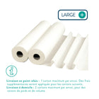 6 rotoli Fogli da esame bianchi lisci grandi - 135 formati - 67 x 38 cm