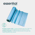 6 rotoli di fogli da esame laminati goffrati blu - 180 formati - 50 x 38 cm