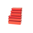 Scatola strumenti in alluminio rosso