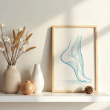 Poster decorativo - Svolgimento del piede mobile