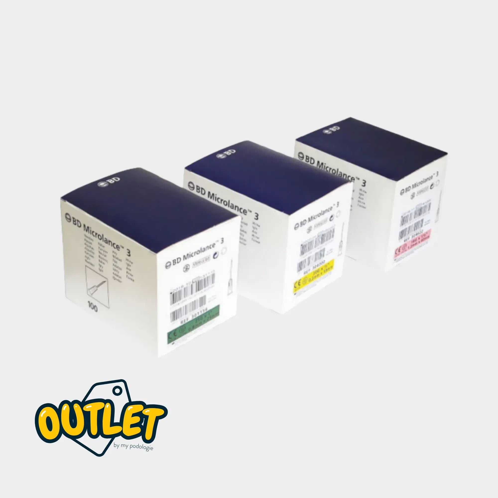 Aiguille MICROLANCE 3 - Boîte de 100 - Plusieurs tailles - BD // Destockage BD 