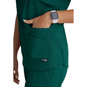 Aura - Tunica con scollo a V - Donna - Grey's Anatomy Stretch Grey's Anatomy 