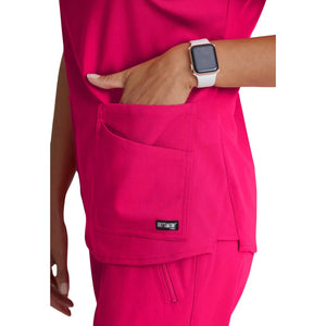 Aura - Tunica con scollo a V - Donna - Grey's Anatomy Stretch Grey's Anatomy 