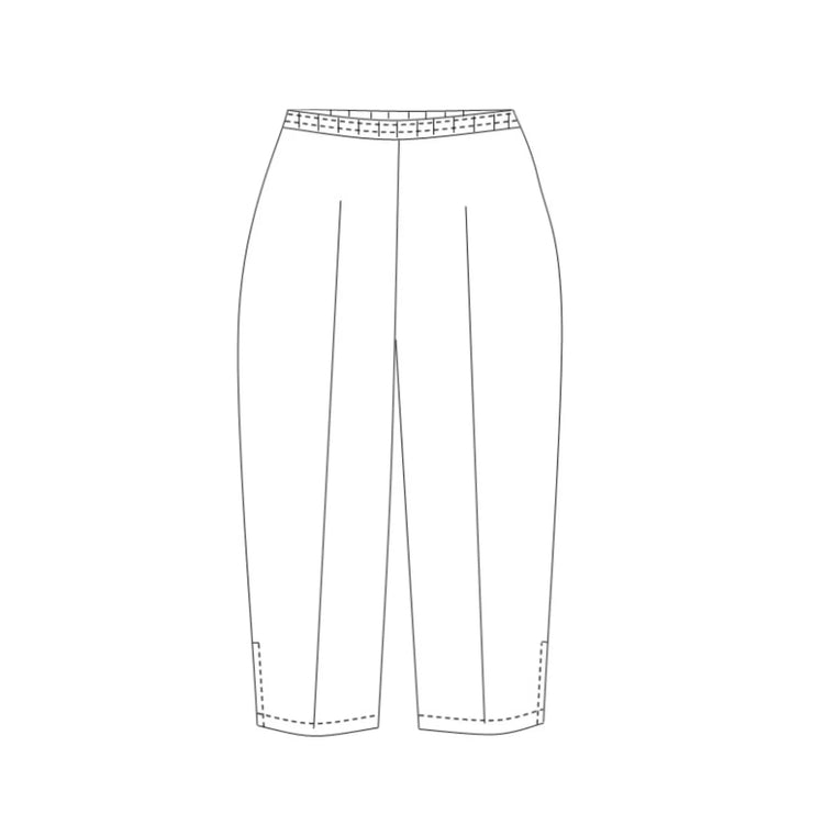 Bahamas - Pantacourt - Femme - Ceinture élastique - sans poche 