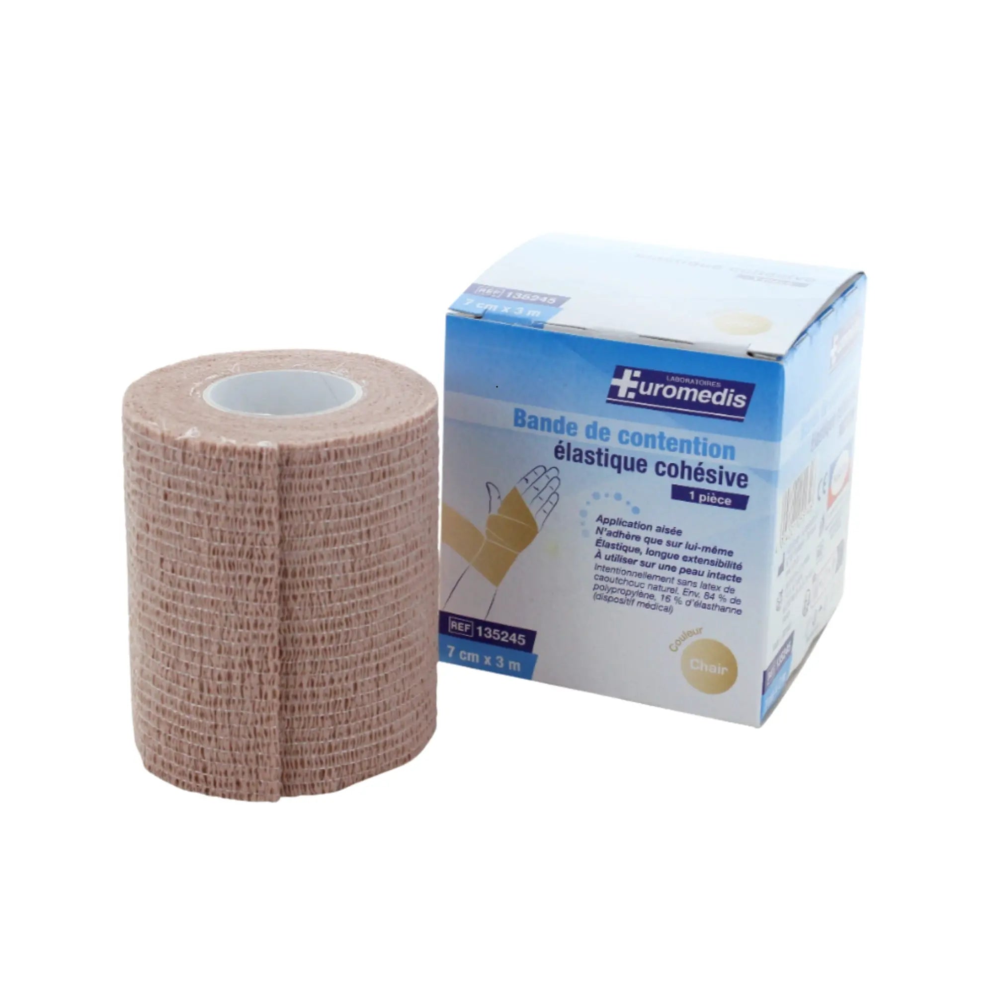 Cohesive elastic support bandage - Euromédis 3M 
