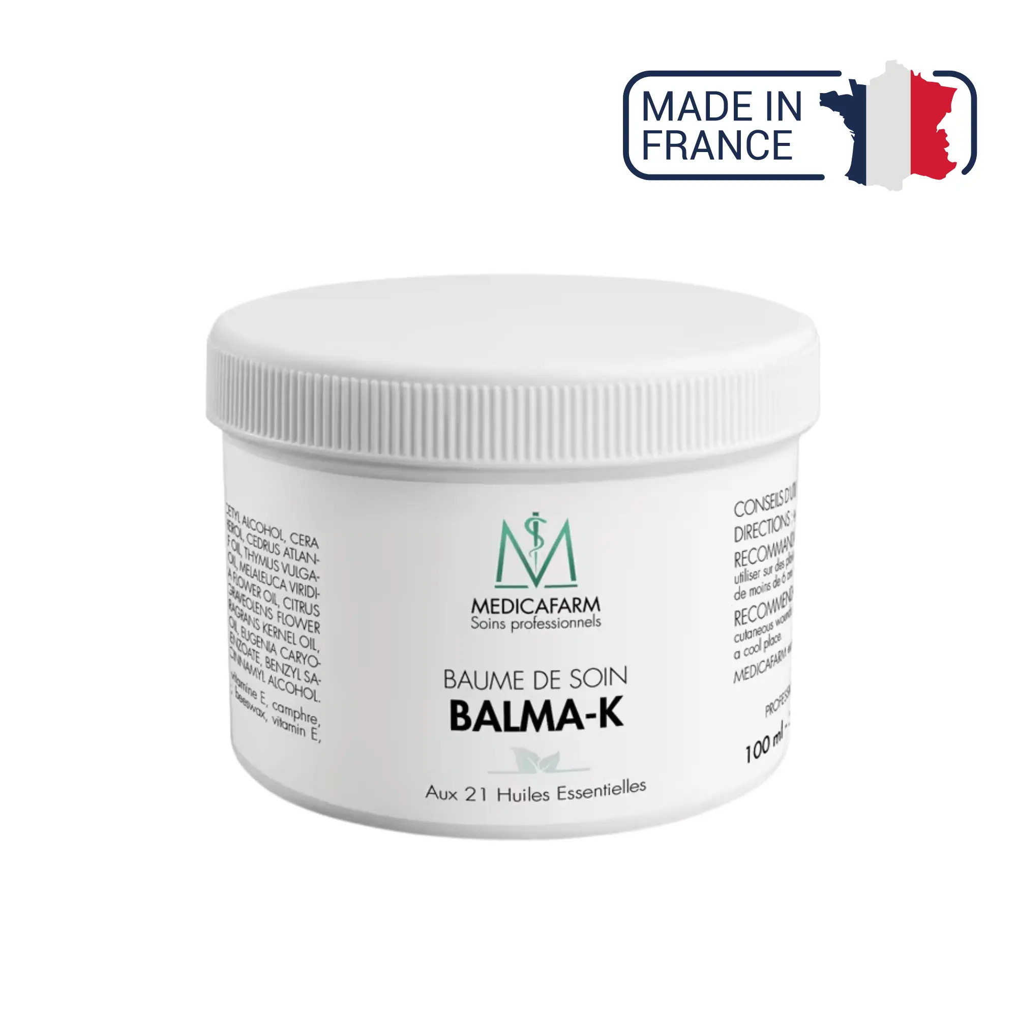 Baume de soin Balma-K - 21 Huiles essentielles - 100 ml - Medicafarm Medicafarm 