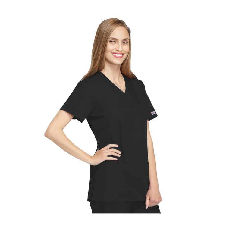 Bayonne - Casacca Medica - Effetto Avvolgente - Manica Corta - Donna - 72 cm - Cherokee Cherokee Authentic Workwear 