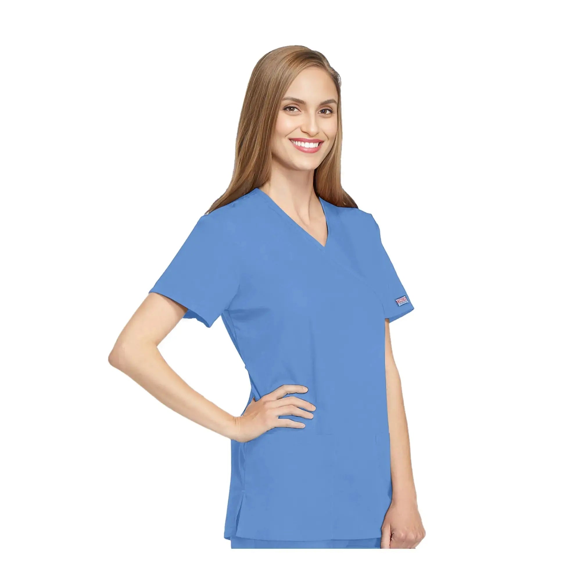 Bayonne - Casacca Medica - Effetto Avvolgente - Manica Corta - Donna - 72 cm - Cherokee Cherokee Authentic Workwear 