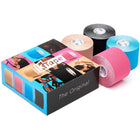 Scatola da 4 rotoli di nastro adesivo elastico - 5 cm x 5 m - 5 colori - K-Tape