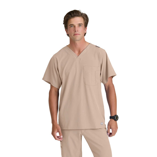 Casablanca - Tunica con scollo a V - taglio ampio - Uomo - Skechers SKECHERS Sabbia / XL