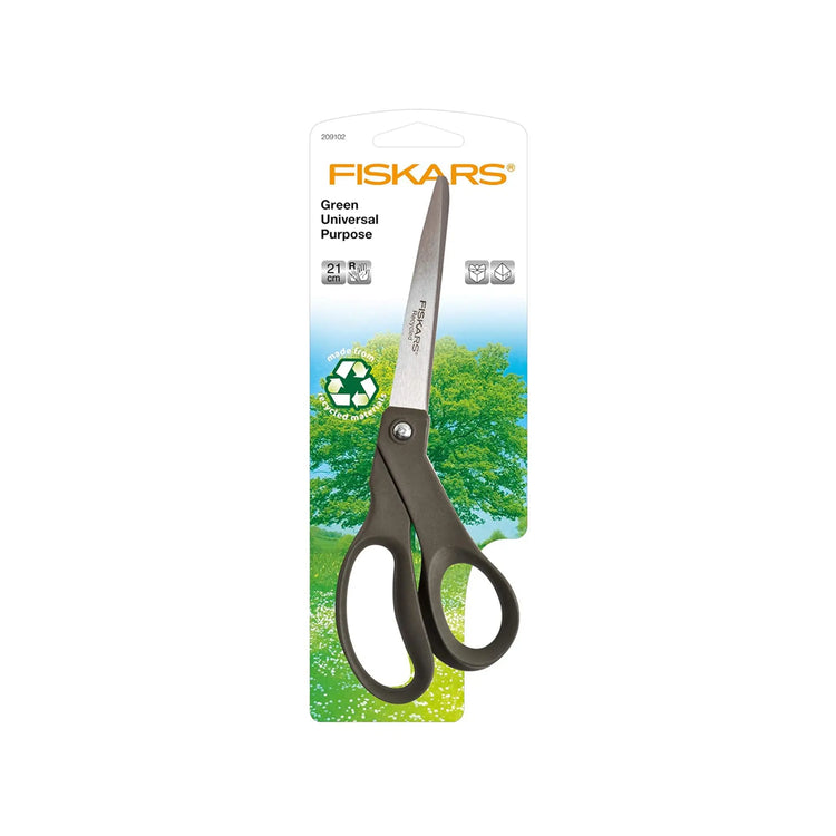 Ciseaux universels droitier recyclés écologiques - 21 cm - Fiskars Fiskars 