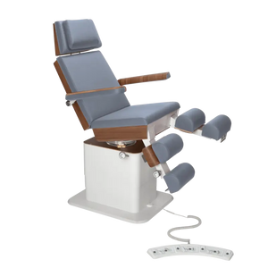 Fauteuil de pédicurie - MOON - Relevage électrique - Filaire - Ruck My Podologie  Océan-3-moteurs-Noyer