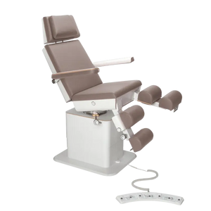 Fauteuil de pédicurie - MOON - Relevage électrique - Filaire - Ruck My Podologie  Muscade-5-moteurs-Blanc