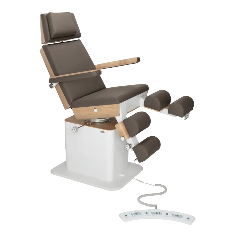 Fauteuil de pédicurie - MOON - Relevage électrique - Filaire - Ruck My Podologie  Expresso-5-moteurs-Chêne