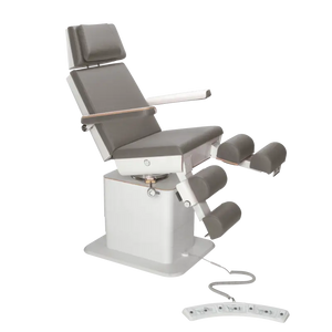 Fauteuil de pédicurie - MOON - Relevage électrique - Filaire - Ruck My Podologie  Pierre-3-moteurs-2-Blanc