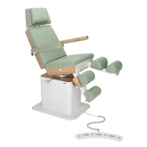 Fauteuil de pédicurie - MOON - Relevage électrique - Filaire - Ruck My Podologie  Sauge-3-moteurs-2-Chêne