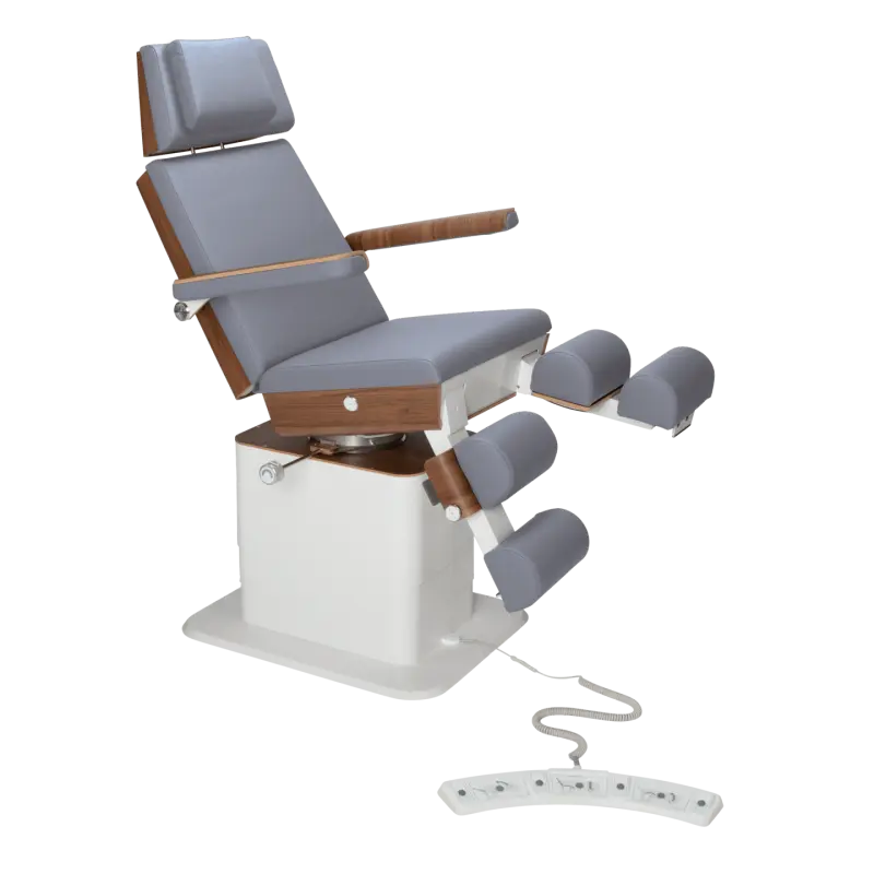 Fauteuil de pédicurie - MOON - Relevage électrique - Filaire - Ruck My Podologie  Océan-3-moteurs-2-Noyer