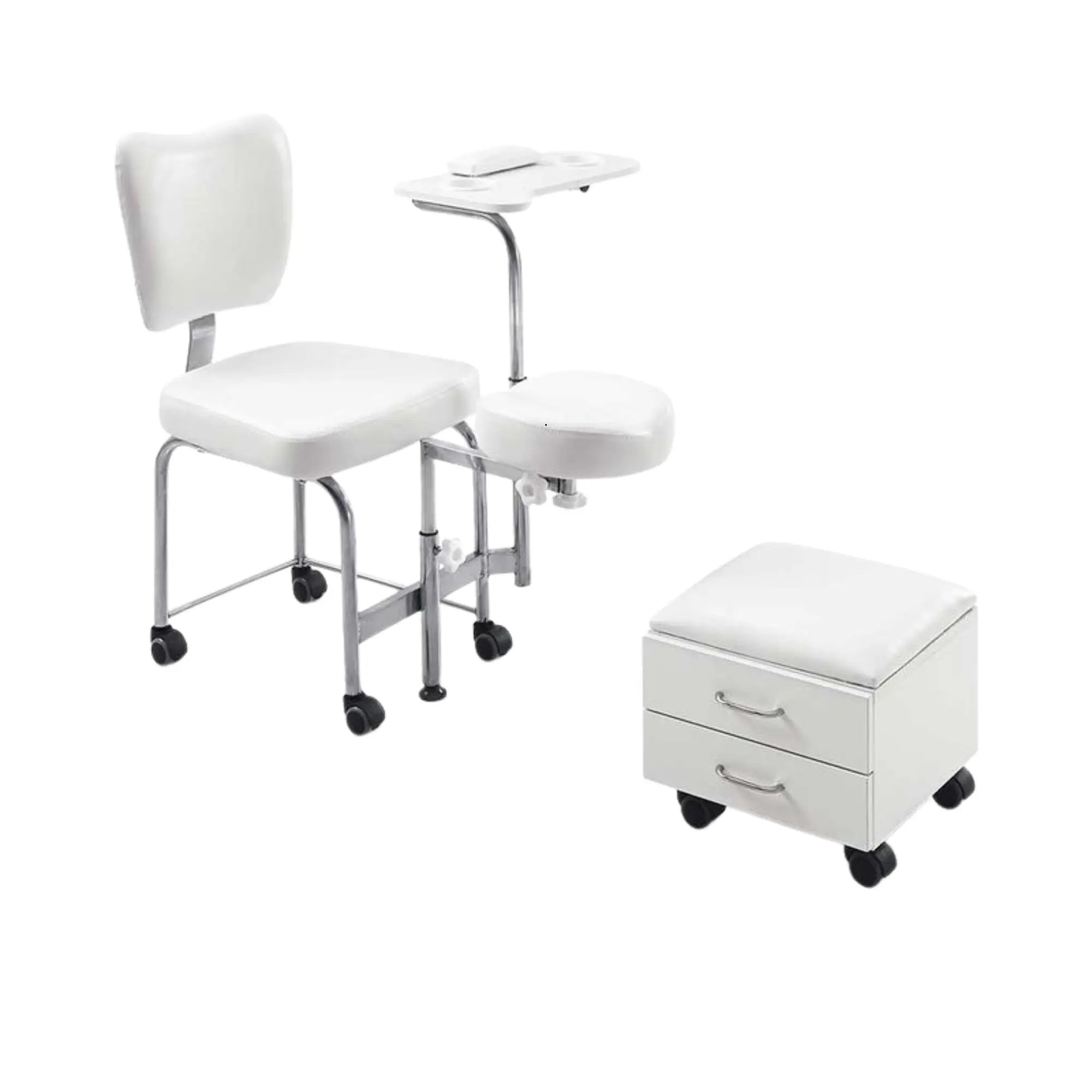 Fauteuil de pédicurie avec tabouret et rangements - Tendy - Weelko Naggura 