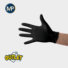 Gants d'examen - Nitrile Noir - Sans poudre - Boite de 100 - My Podologie // Avec défaut