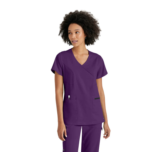 Kim - Tunica incrociata con scollo a V - Donna - Grey's Anatomy Stretch Grey's Anatomy 