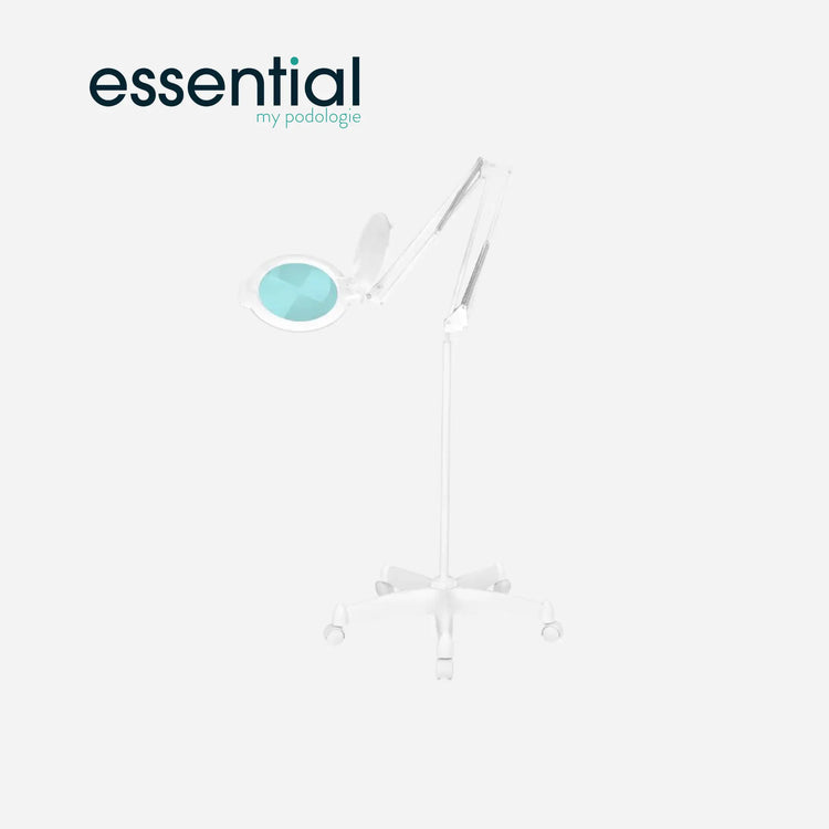 Moonlight 8013/6 LED articulated magnifying lamp with tripod - White or Black - Essential by My Podologie Essential 