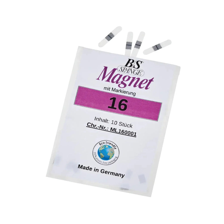 B/S Magnet Tabs - Pack of 10 - Width 3 mm - Multiple Sizes - Ruck B/S Spange 