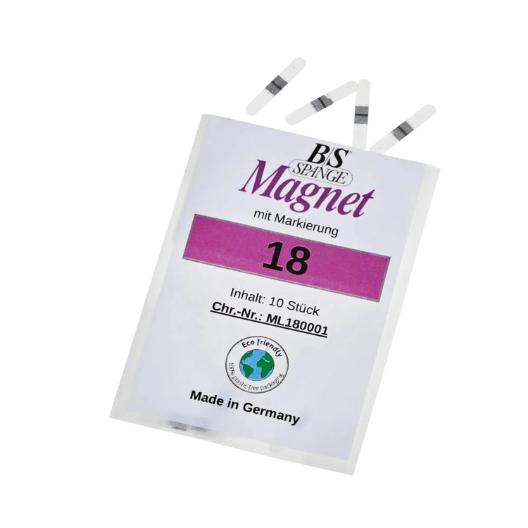 B/S Magnet Tabs - Pack of 10 - Width 3 mm - Multiple Sizes - Ruck B/S Spange 