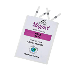 B/S Magnet Tabs - Pack of 10 - Width 3 mm - Multiple Sizes - Ruck B/S Spange 