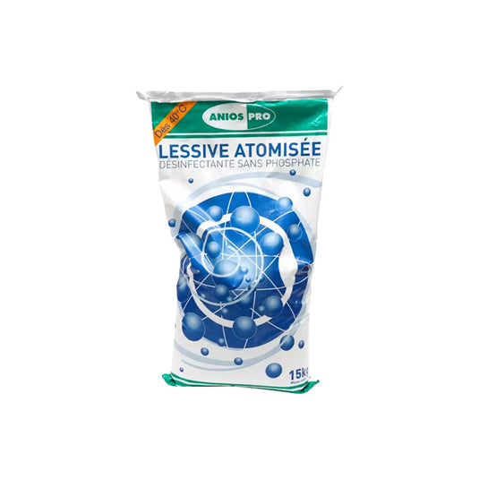 Detersivo bucato atomizzato - Lavaggio e disinfezione della biancheria - Sacco da 15 kg - Anios Anios 