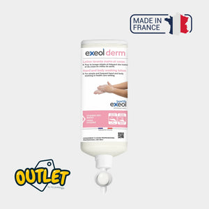 Lotion lavante mains et corps - Exeol derm - Sodel // Date courte Exeol  1-flacon-Airless-de-1L