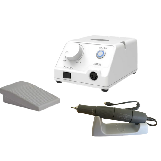 Micromotore a filo Escort III - 35.000 giri/min con manipolo Saeyang e pedale 