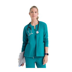 Mila - Giacca medica girocollo - Donna - Grey's Anatomy Stretch Grey's Anatomy 