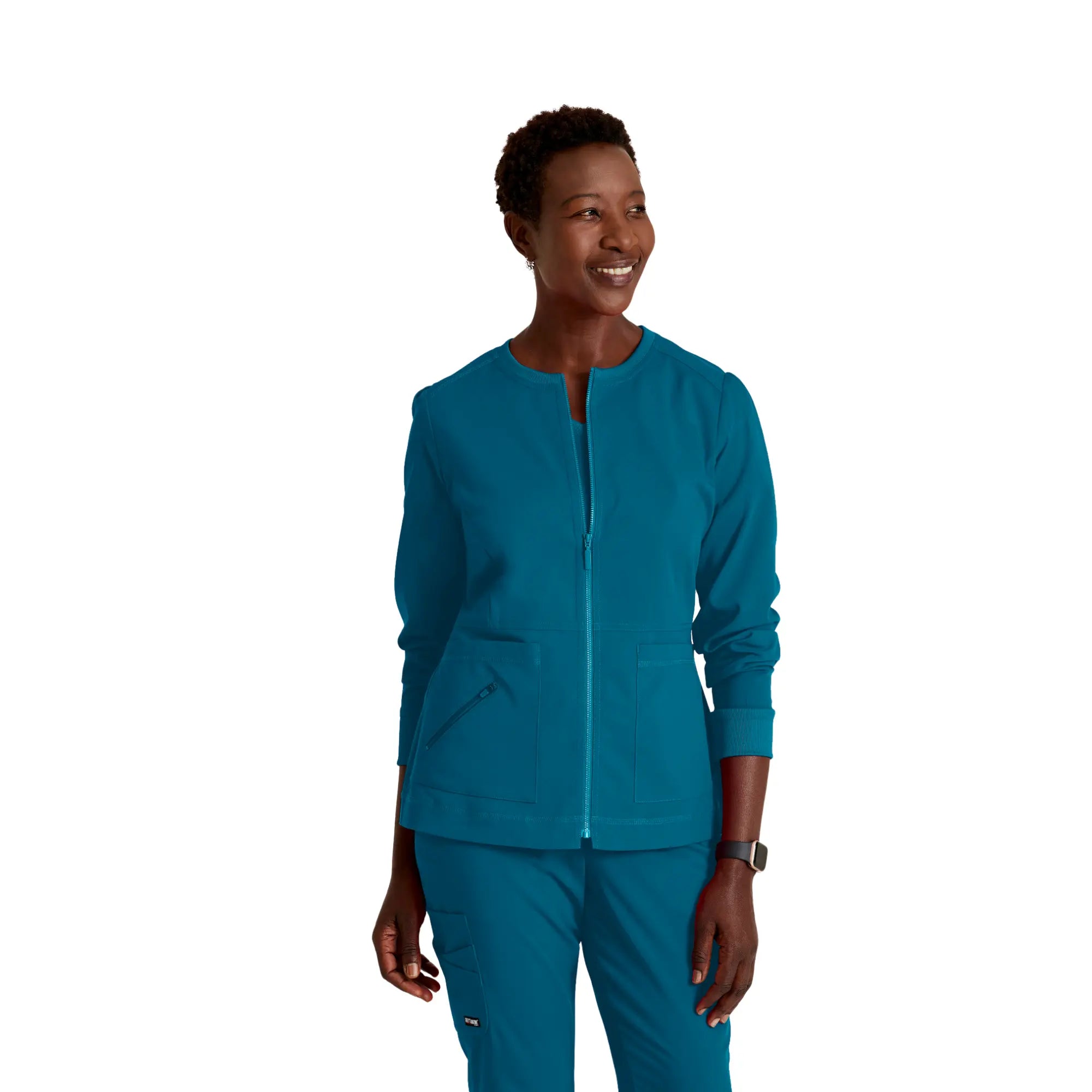 Millie - Veste médicale Zip - Femme - Grey’s Anatomy Stretch Grey’s Anatomy  Bleu Bahamas / XL