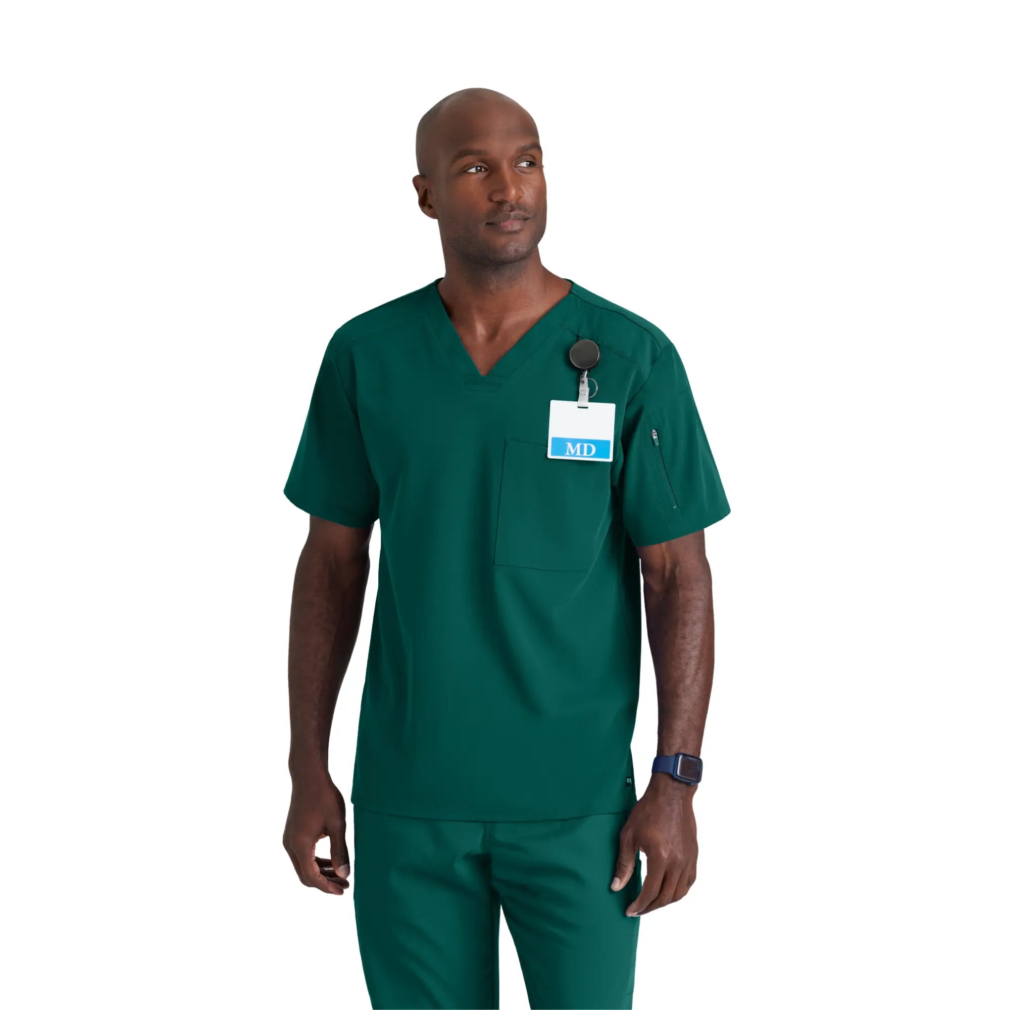 Murphy - Tunique col V - Homme - Grey's Anatomy Stretch Grey’s Anatomy  Vert Chasseur / XL