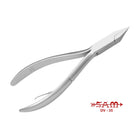 Pinza per unghie - Acciaio inox - Finitura satinata - Taglio dritto - Ganasce piatte - 13 cm - Sam