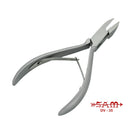 Pinza per unghie - Acciaio inox - Finitura satinata - Taglio dritto - Ganasce piatte e arrotondate - 13 cm - Sam