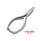 Pinza per unghie - Acciaio inossidabile - Finitura satinata - Taglio dritto - Rastremata morta - 13,5 cm - Sam