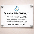 Targa pedicure-podologo professionale personalizzabile