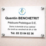 Targa pedicure-podologo professionale personalizzabile