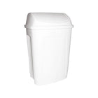 Pattumiera Basic in plastica 50L Bianca