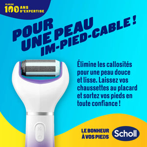 Râpe de Pédicurie Électrique 2 en 1 - Exfoliante et Lissante - Scholl Scholl 