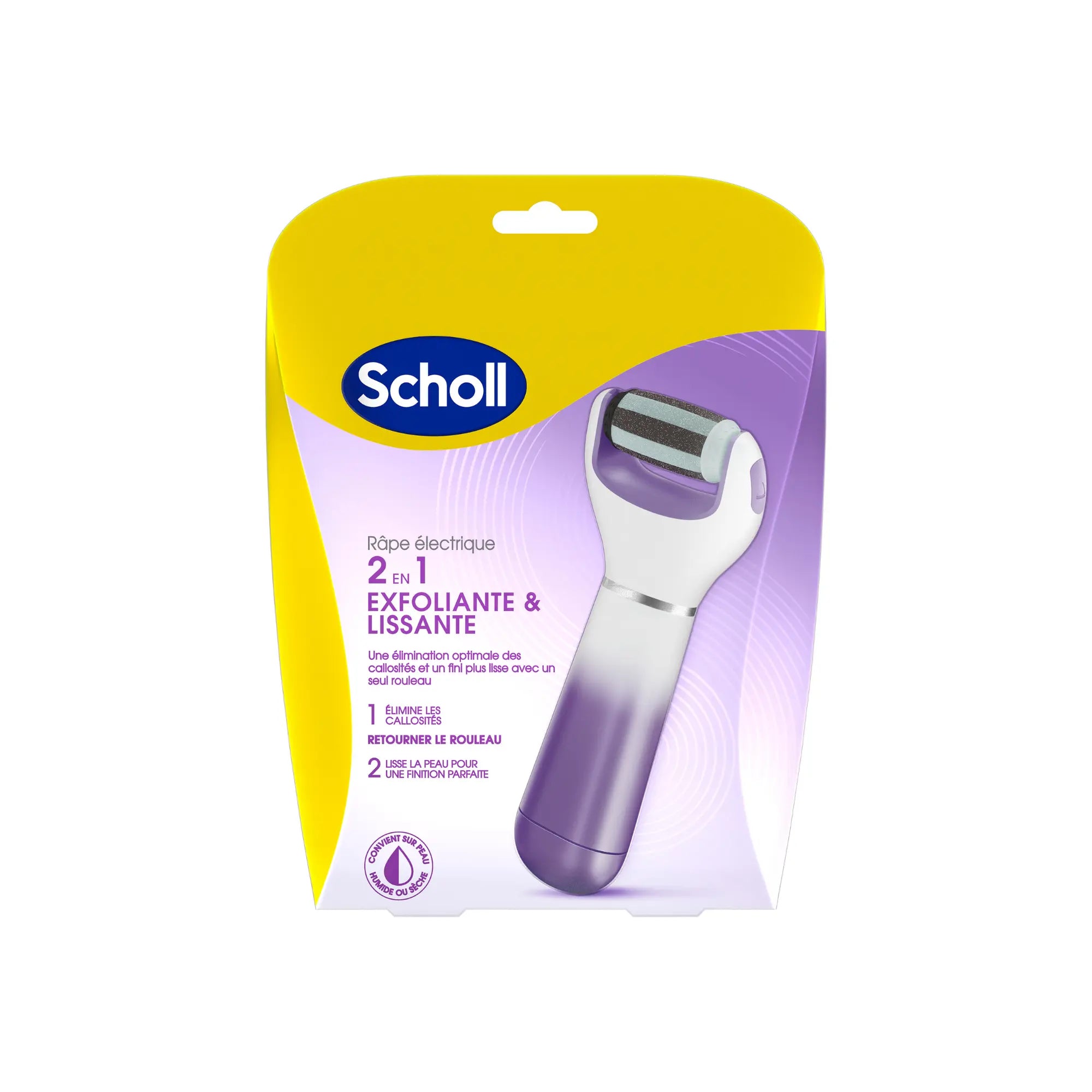 Râpe de Pédicurie Électrique 2 en 1 - Exfoliante et Lissante - Scholl Scholl 
