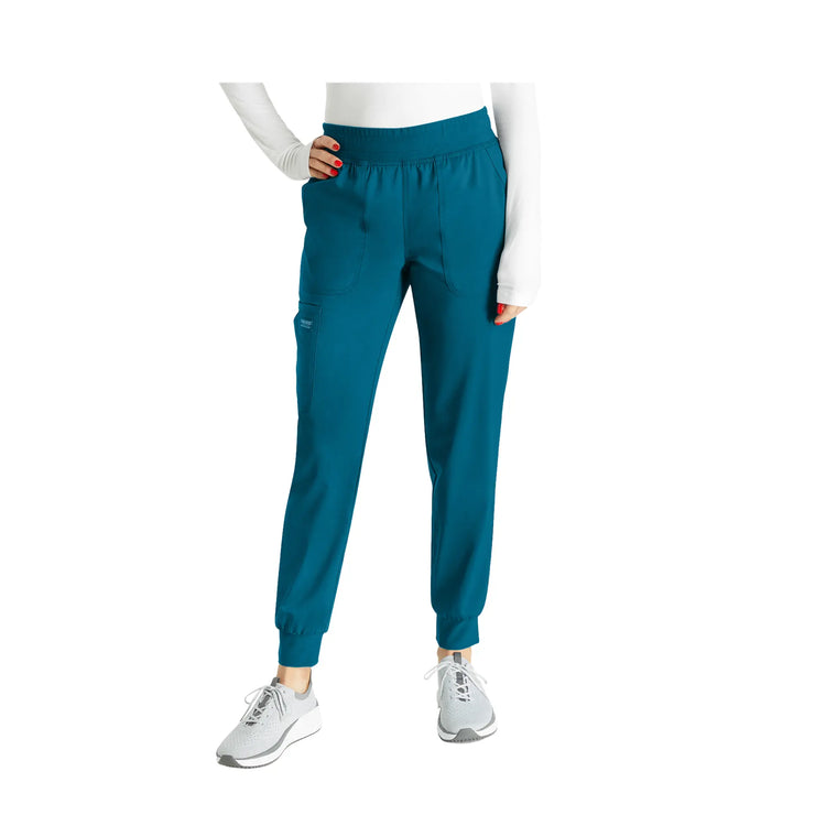 Saint-Tropez - Jogging médical élastique intégré - Femme - Cherokee Cherokee Authentic Workwear  Bleu-Canard-XXXL