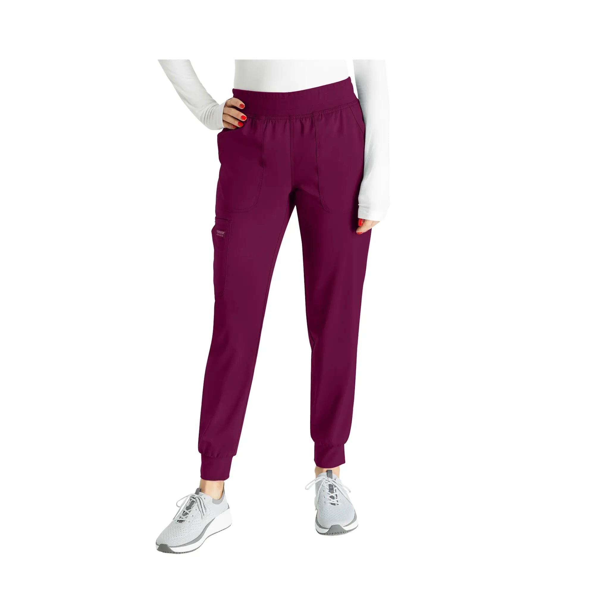 Saint-Tropez - Jogging médical élastique intégré - Femme - Cherokee Cherokee Authentic Workwear  Bordeaux-XXXL