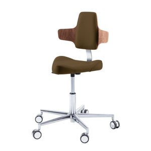 Siège praticien - TRIANGLE - Ruck - Ressort à Gaz Long Ruck  Expresso-Dossier-Napo-CPL-Noyer